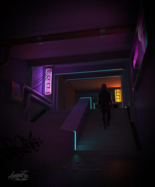 Neon Descent
